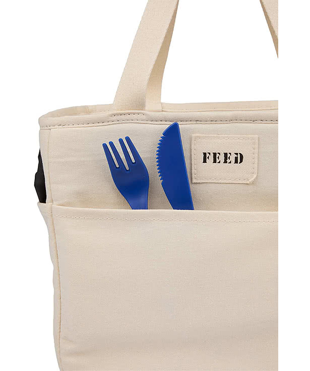 FEED Organic Cotton 9 Can Lunch Cooler