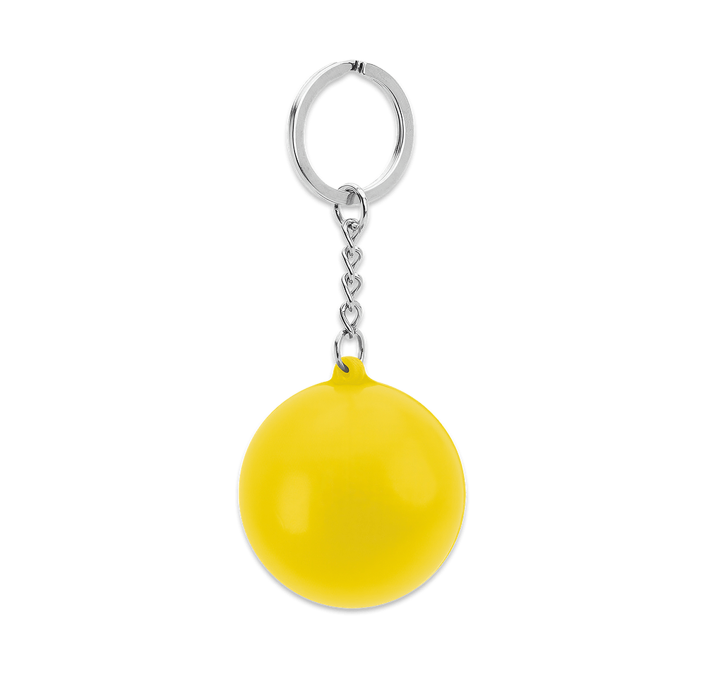 Round Stress Reliever Keychain-default