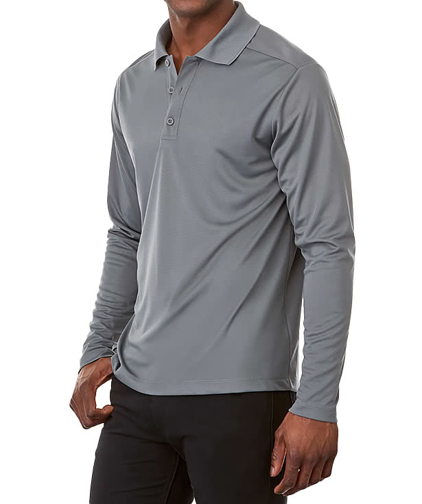 Elevate Mori Long Sleeve Performance Polo