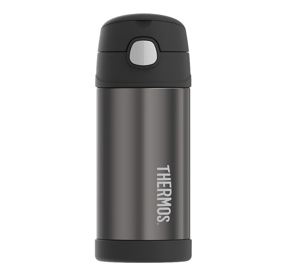 Thermos 12 oz. Stainless Steel Kids Water Bottle with Straw-default
