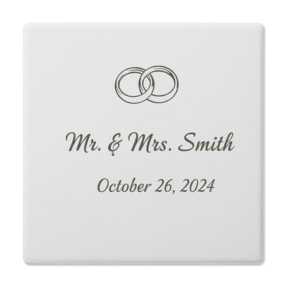 Full Color Soapstone Same Design Square Coaster (Set of 4)