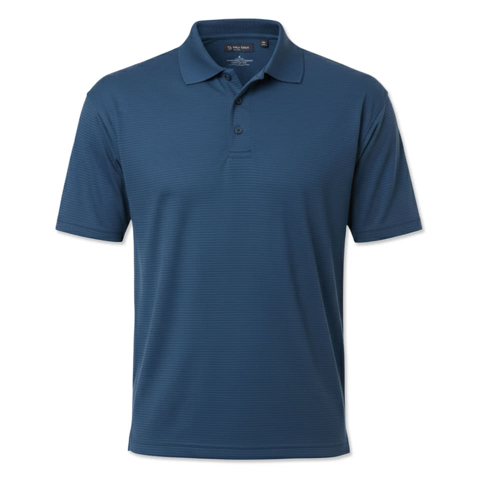 lue Generation BLU-X-DRI Tonal Stripe Performance Polo - Printed