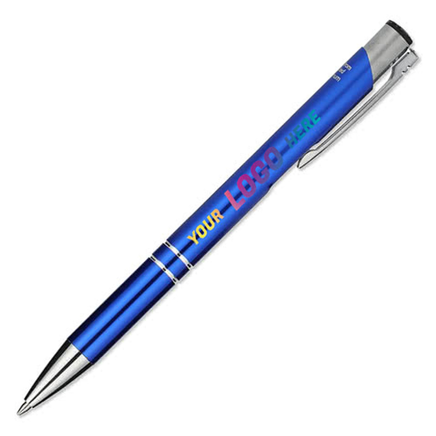 Full Color Richmont Recycled Aluminum Gel Pen (black ink) in Black
