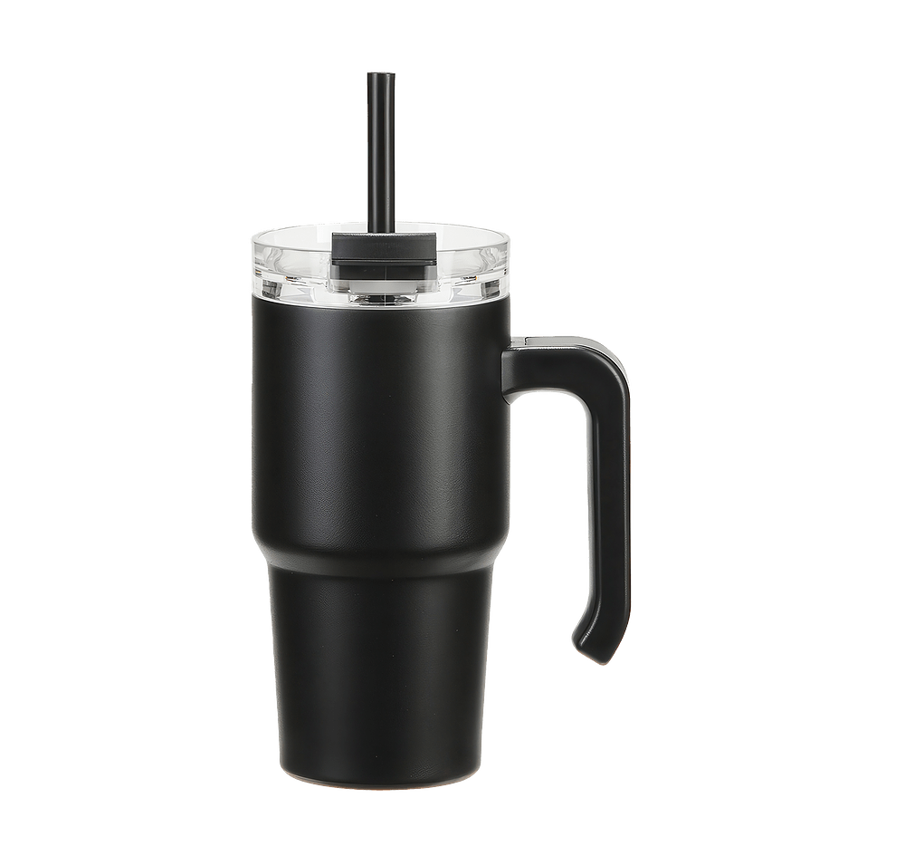 Full Color 20 oz. Millenium Stainless Steel Insulated Travel Mug with Straw-default