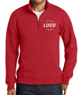 Port & Company Fan Favorite Quarter Zip Sweatshirt - Color: Bright Red