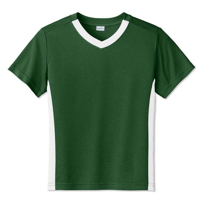 Sport-Tek Youth Competitor United V-Neck Performance Jersey