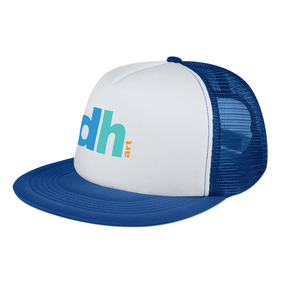 Five-Panel Flat Bill Trucker Hat