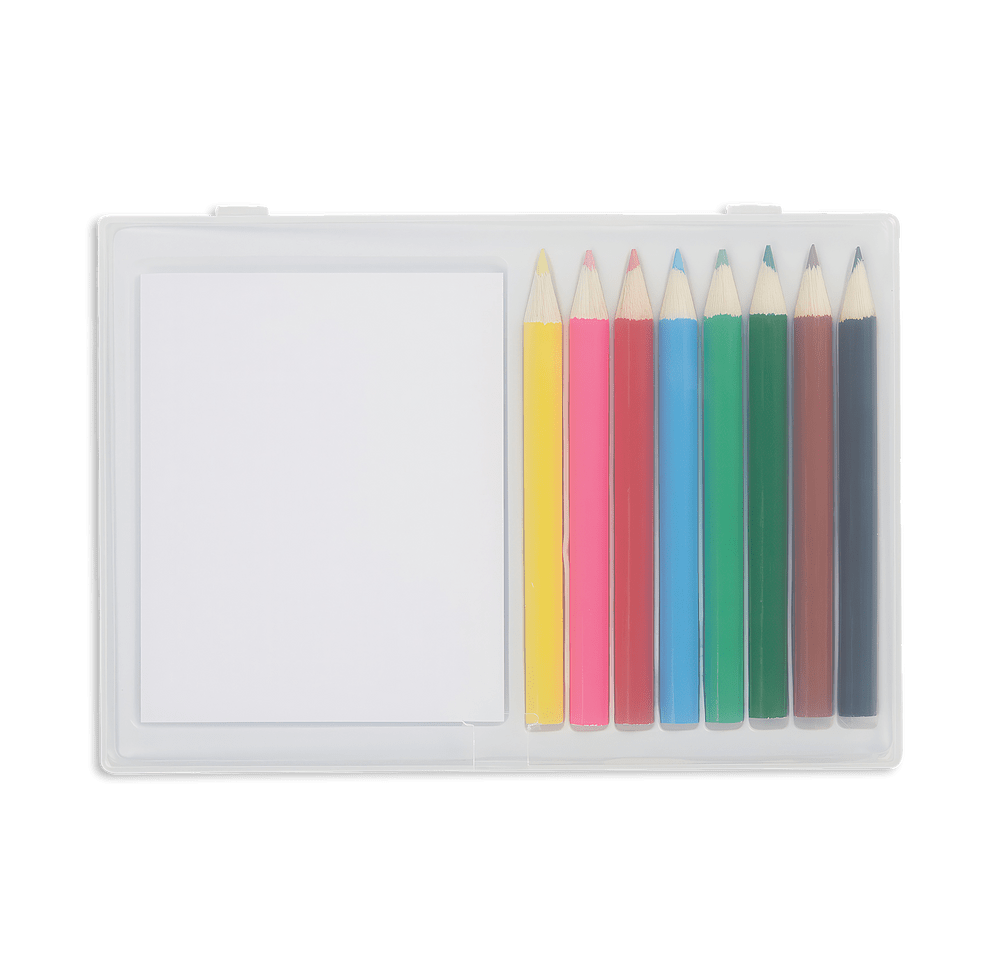 8-Piece Colored Pencil Set with Notepad-default