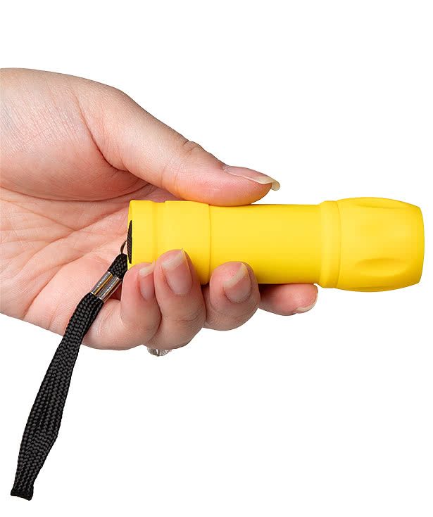 Rubberized LED Flashlight