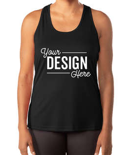 TriDri Women's Venus Knot-Back Performance Tank - Color: Black