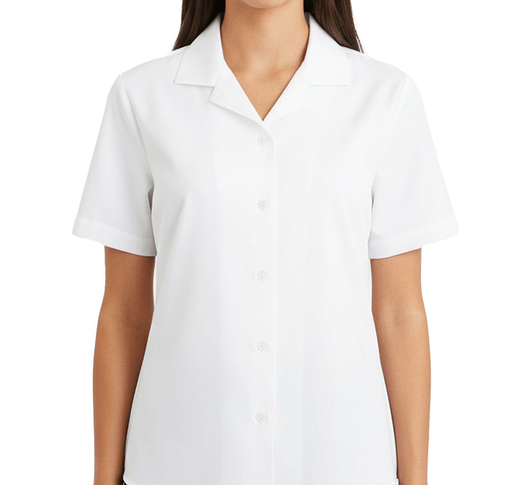 Edwards Women’s UPF 40 Camp Collar Short Sleeve Shirt-default