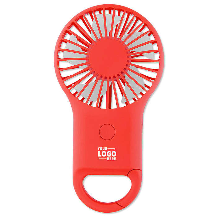 Rechargeable Handheld Fan with Carabiner