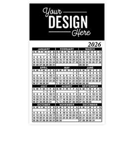 Full Color Calendar Magnet - .019" - Color: Black