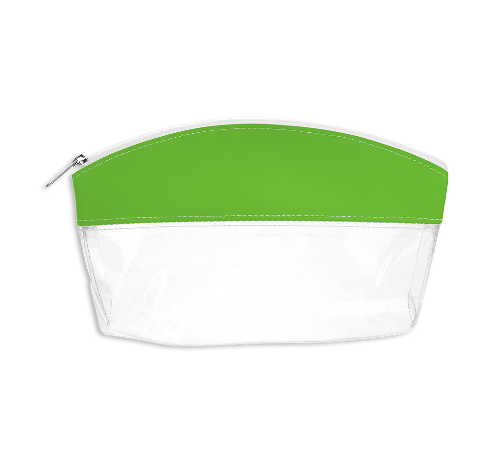 Bubble Top Clear Zippered Cosmetic Pouch-default