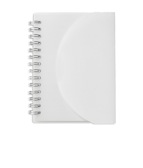 Curve Soft Cover Spiral Notebook in White