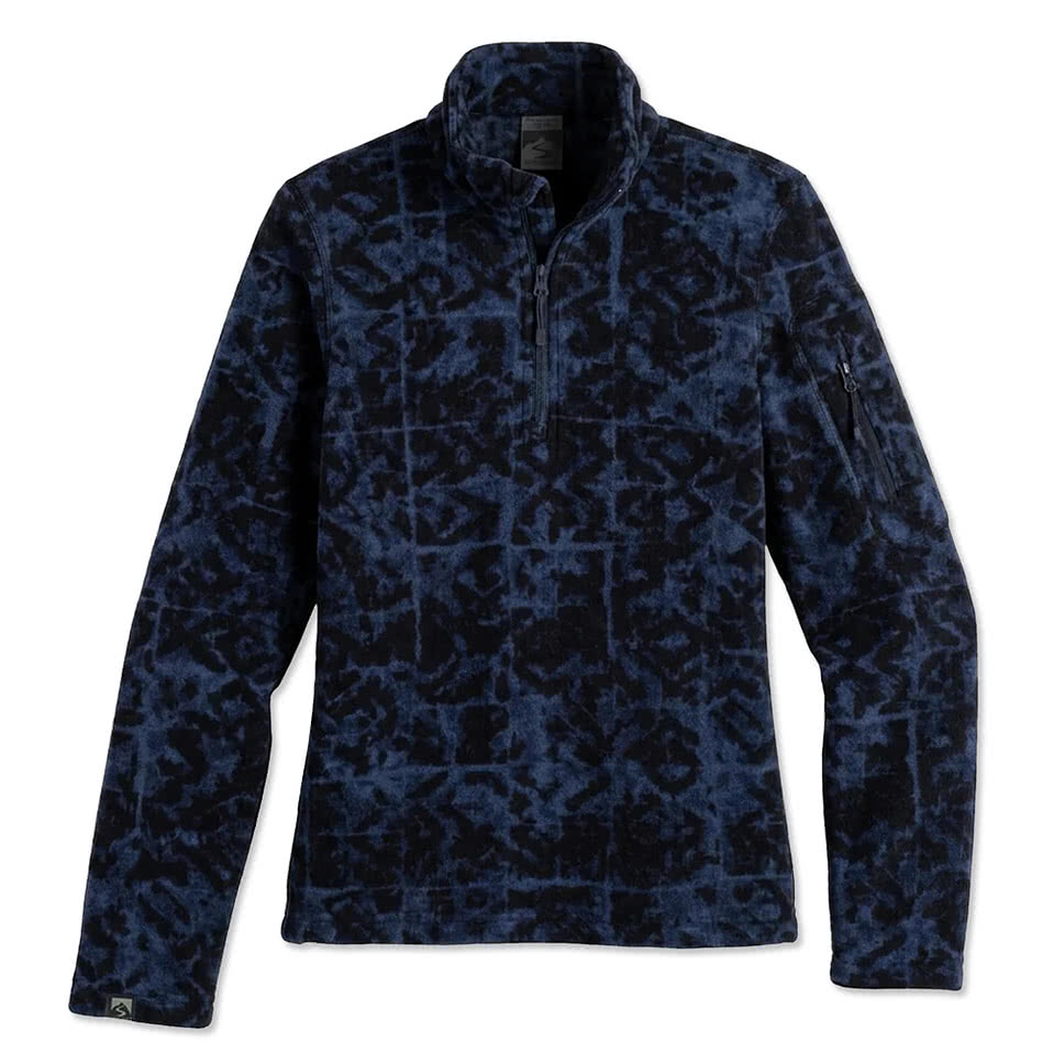 Storm Creek Women’s Fireside Recycled Printed Microfleece Quarter-Zip