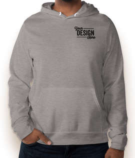 Embroidered Bella + Canvas Ultra Soft Pullover Hoodie - Color: Deep Heather
