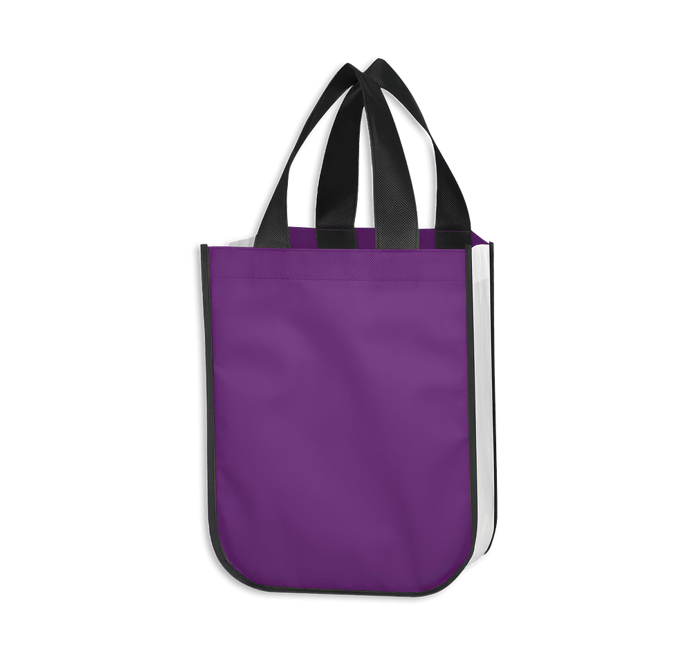 Full Color Lola Small Laminated Shopper Tote Bag-default