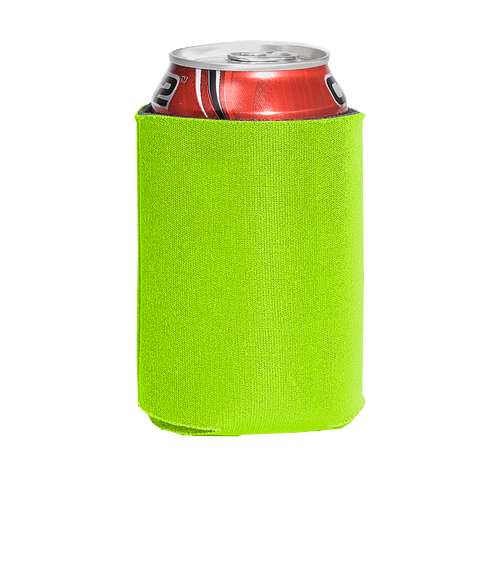Collapsible Insulated Can Cooler in GREEN-LIME