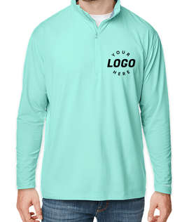 Nautica Saltwater Performance Quarter Zip Sweatshirt - Color: Cool Mint
