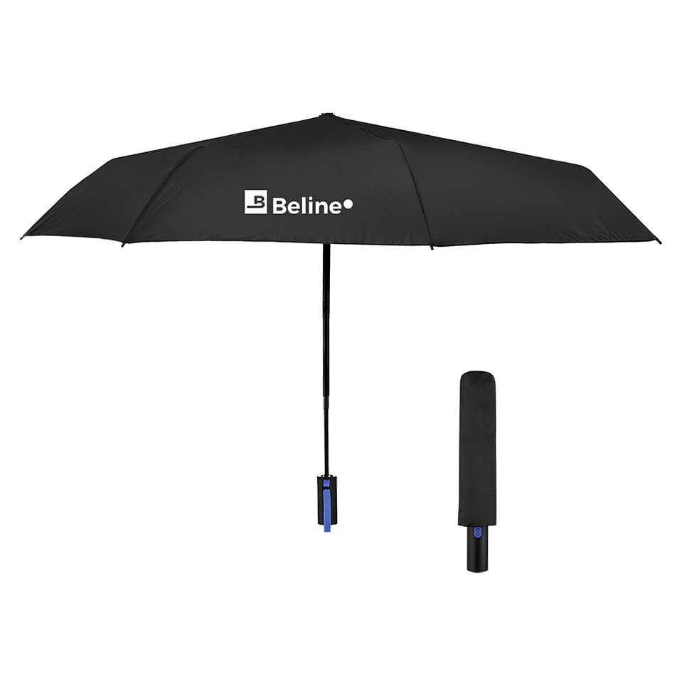 42" Arc Recycled Telescopic Folding Umbrella