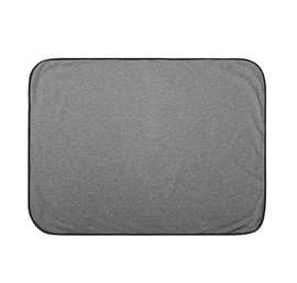 Rabbit Skins Jersey Baby Blanket - Color: Granite Heather / Black