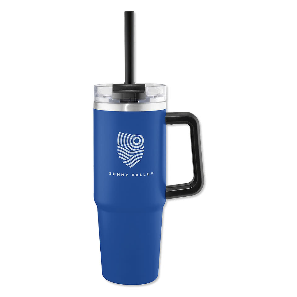 30 oz. Intrepid Recycled Stainless Steel Tumbler with Straw