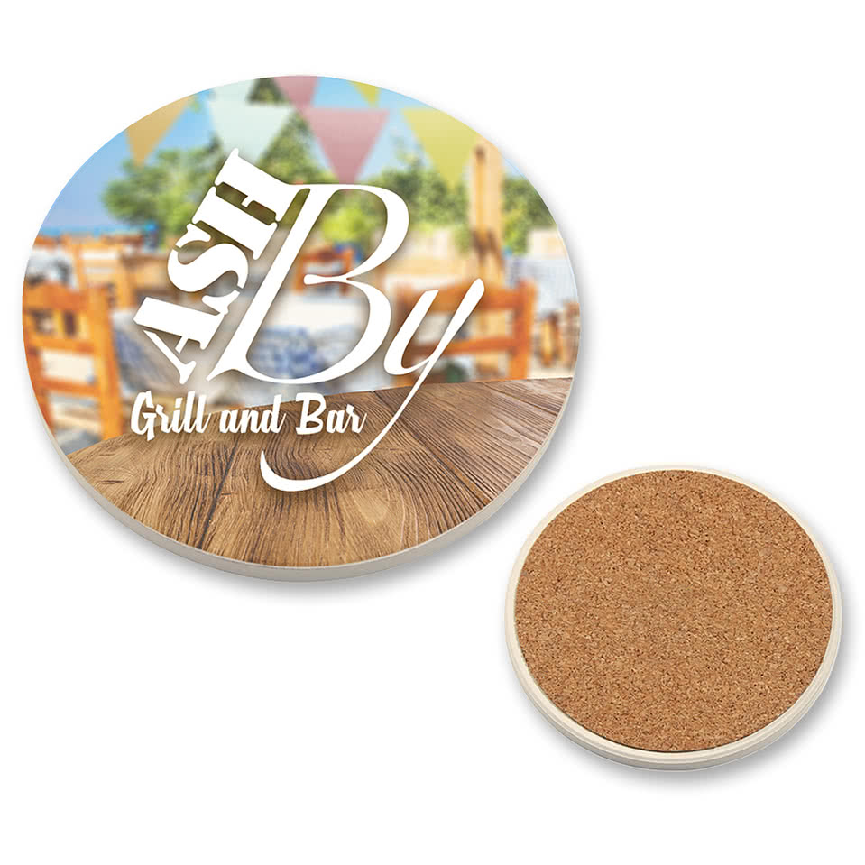 Round Absorbent Coaster