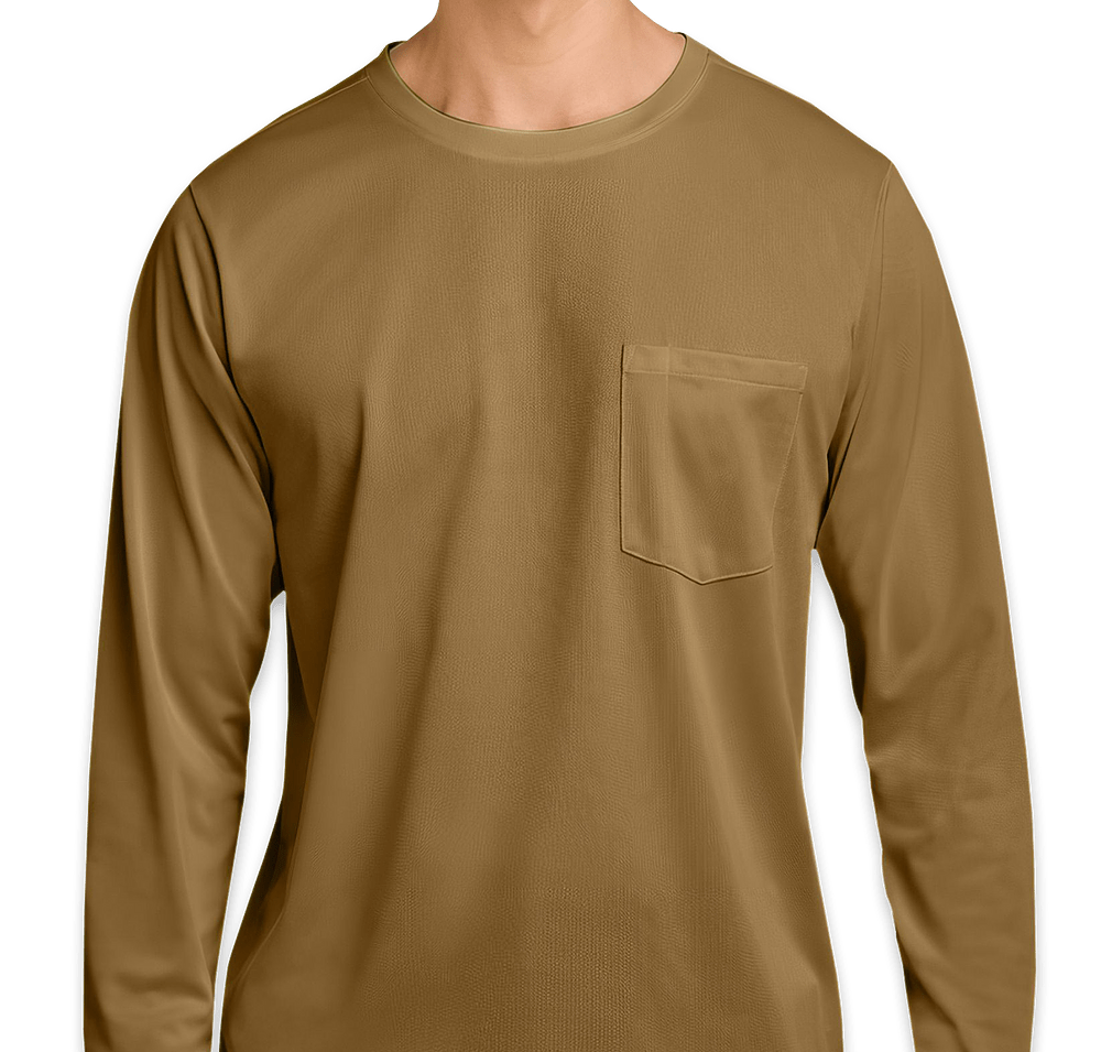 Harriton Charge Snag and Soil Protect Long Sleeve Performance Shirt-default
