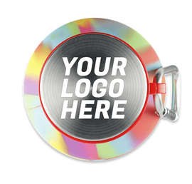 Laser Engraved 18 oz. Tie-Dye Zigoo Silicone Collapsible Bottle