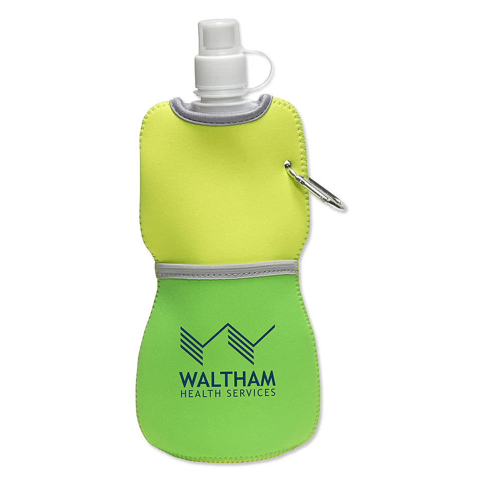 16 oz. Flex Neoprene Insulated Water Bottle with Carabiner