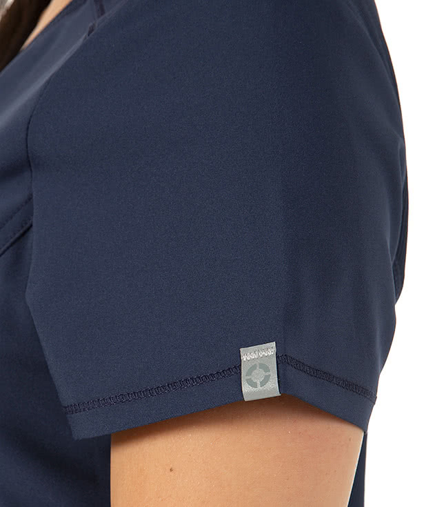 Cherokee Infinity Women's Mock Wrap Scrub Top - Embroidered