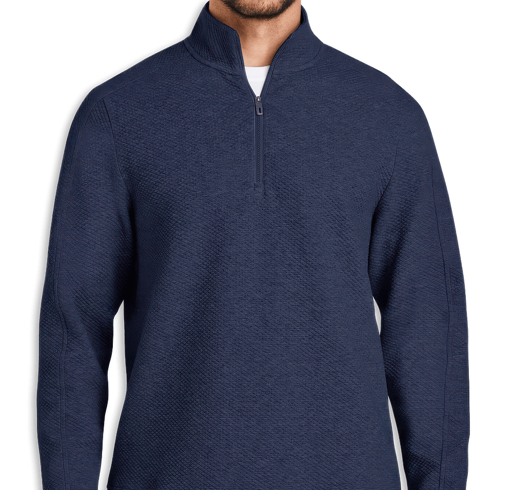 North End Spirit Textured Quarter Zip Pullover-default