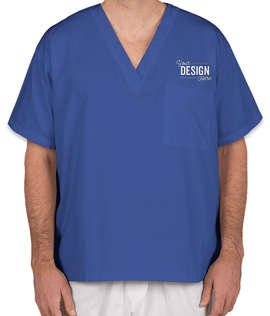 Harriton V-Neck Scrub Top - Color: True Royal