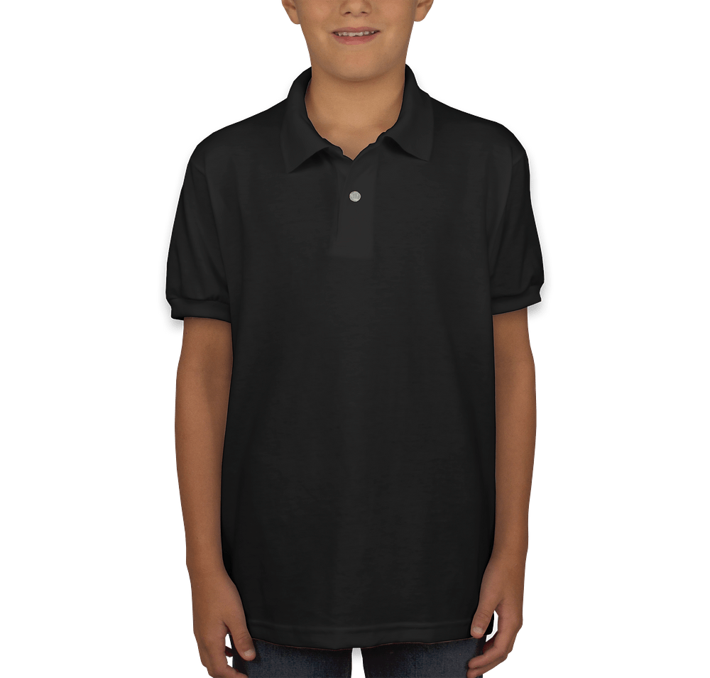 Hanes Youth EcoSmart 50/50 Jersey Polo-default