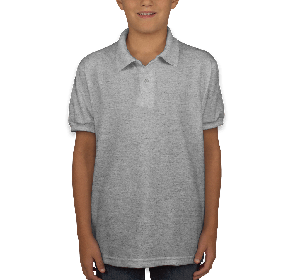 Hanes Youth EcoSmart 50/50 Jersey Polo-default