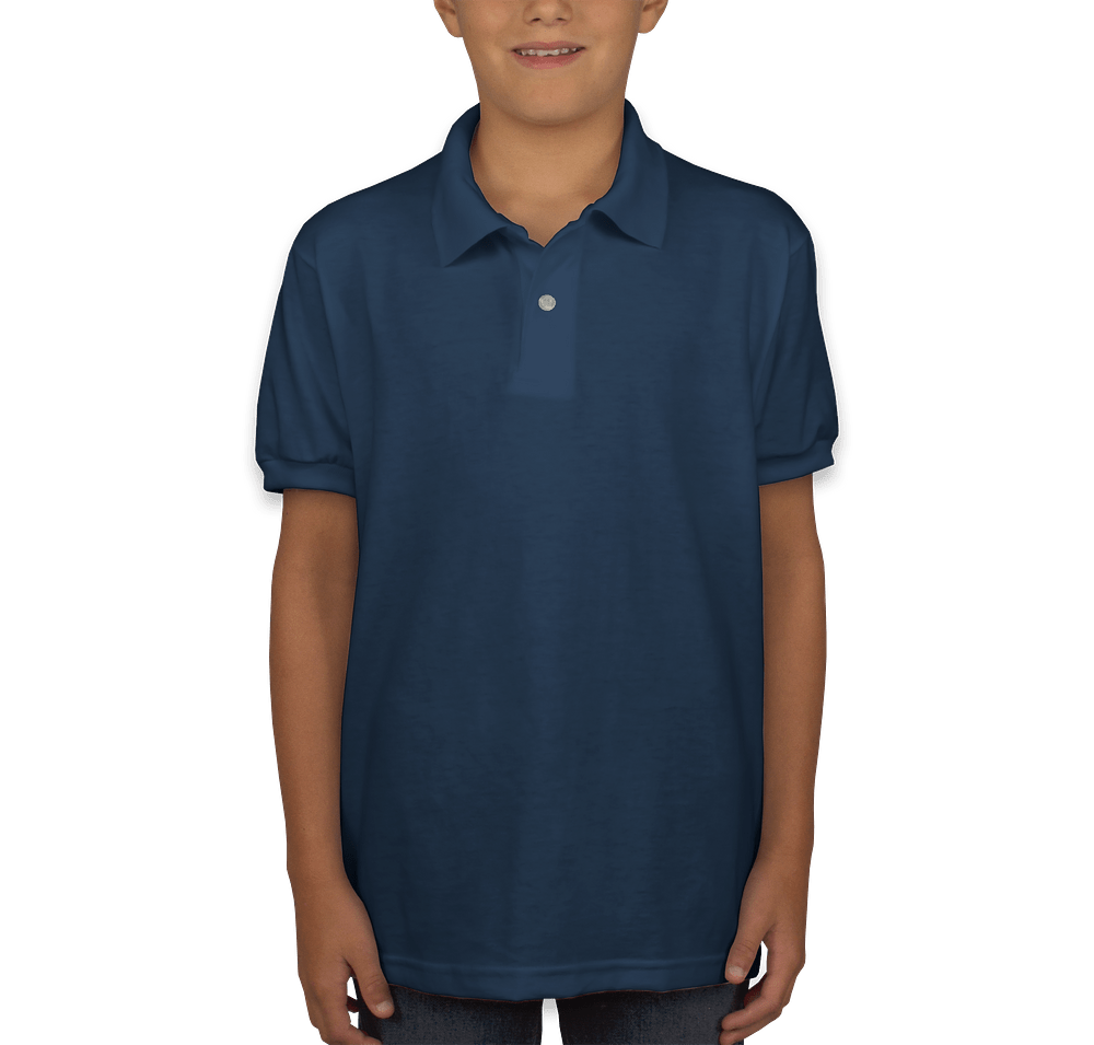 Hanes Youth EcoSmart 50/50 Jersey Polo-default