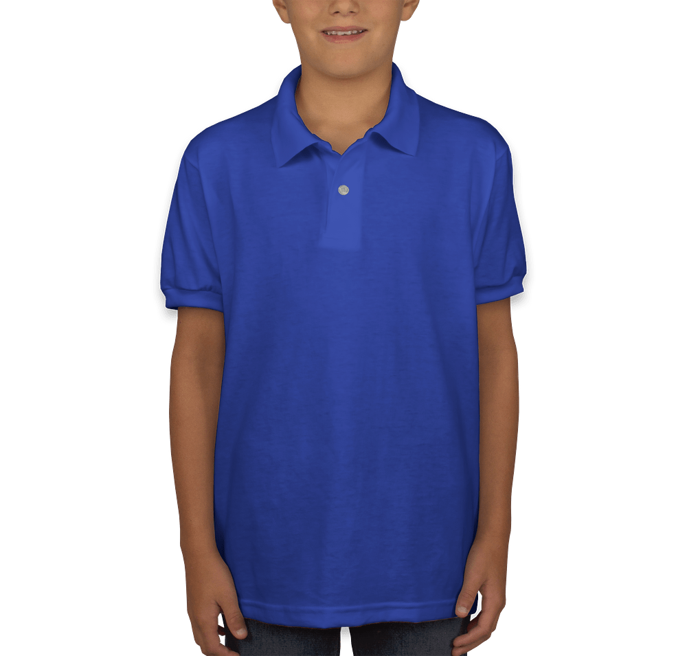 Hanes Youth EcoSmart 50/50 Jersey Polo-default