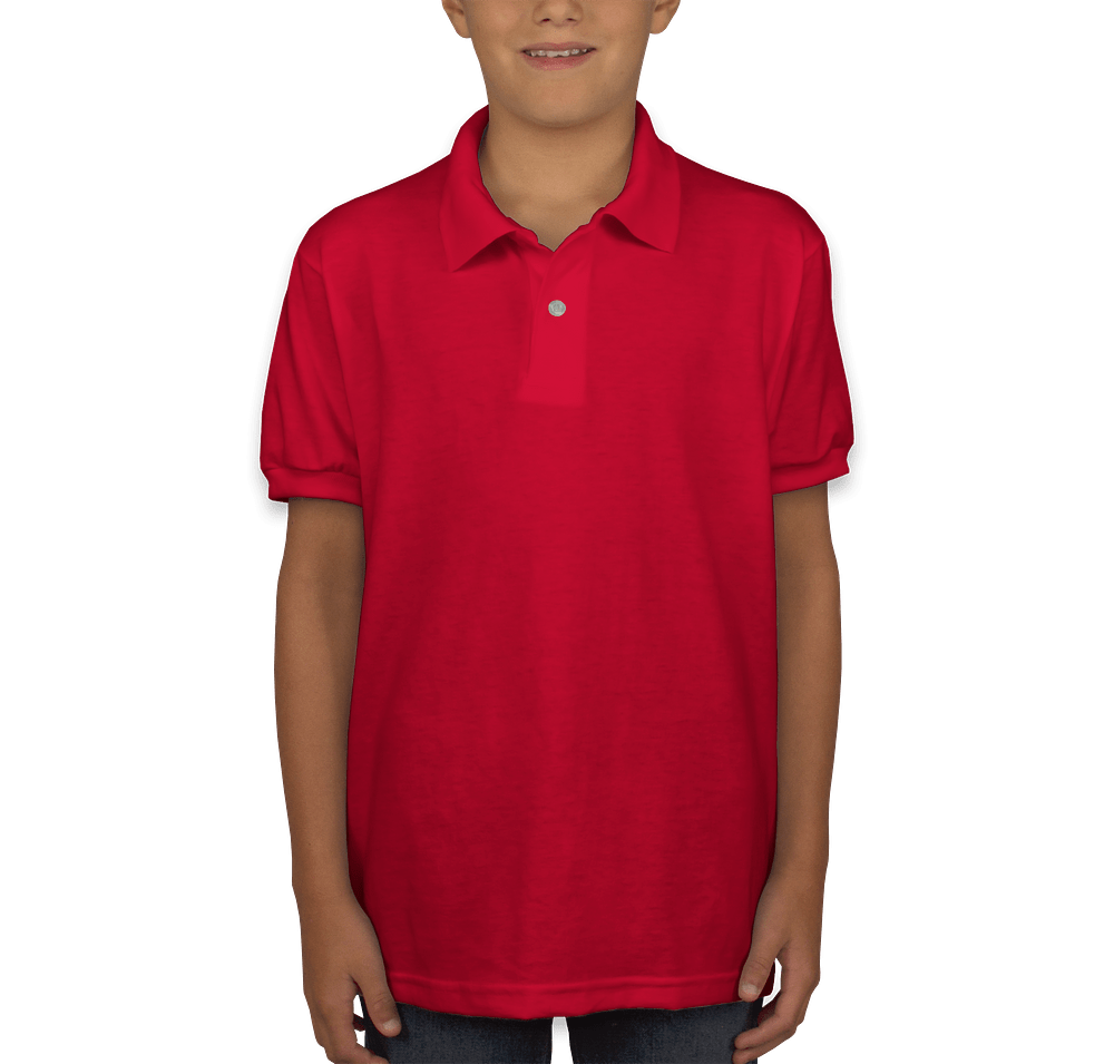 Hanes Youth EcoSmart 50/50 Jersey Polo-default