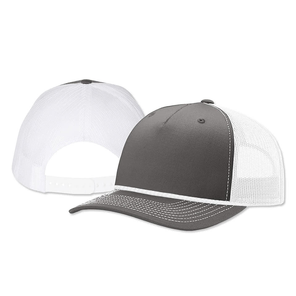 Richardson Five-Panel Rope Snapback Trucker Hat - Embroidered