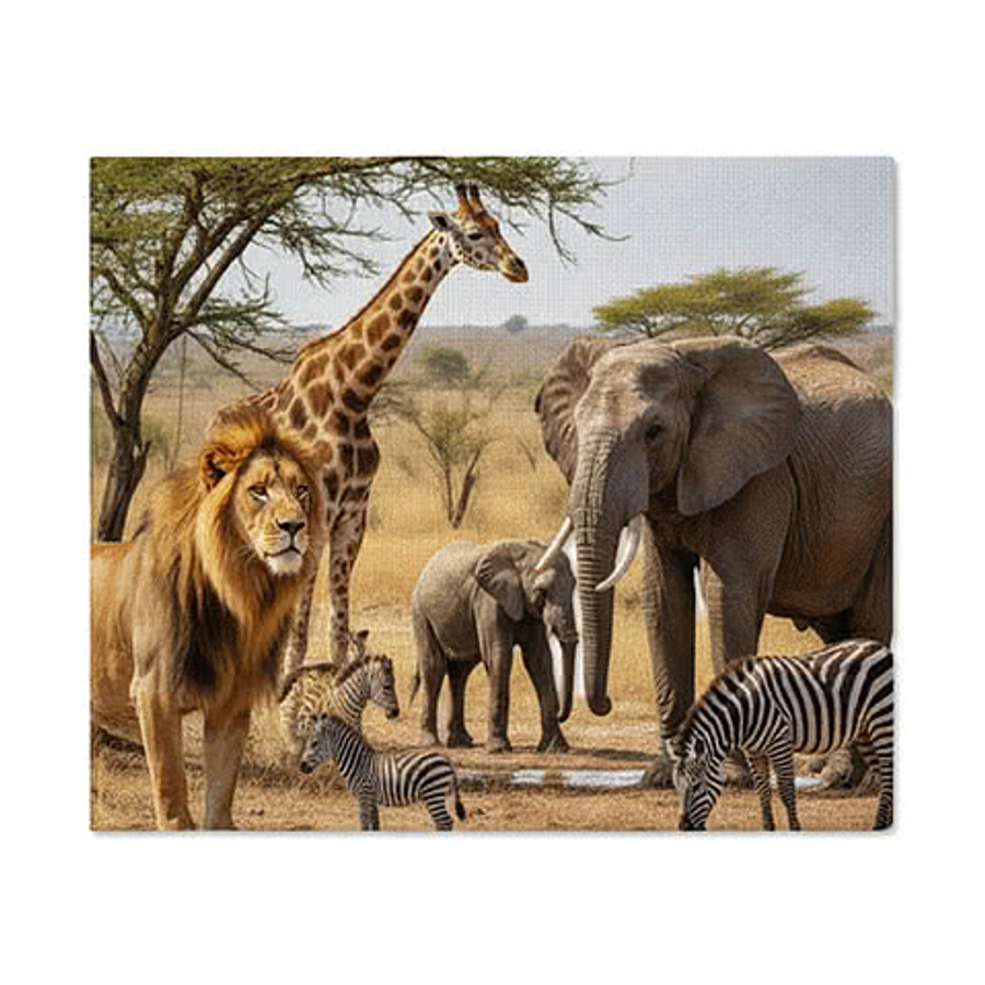 Full Color 11" x 14" Gallery Wrapped Canvas Print in White