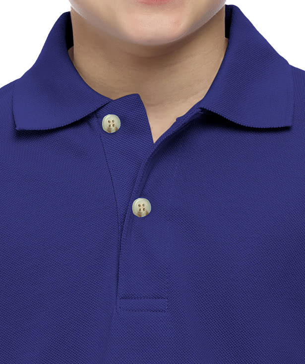 Blue Generation Youth Soft Touch Pique Polo - Embroidered