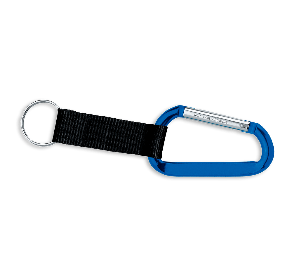 Laser Engraved Aluminum Carabiner Keychain-default