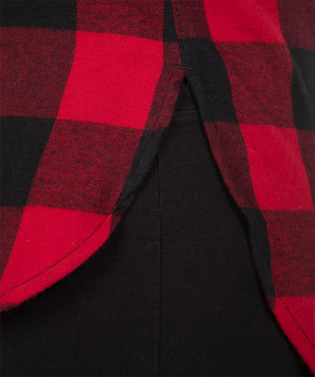 Burnside Women's Plaid Flannel Long Sleeve Shirt