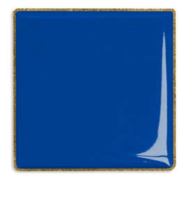 1" Square Lapel Pin - Color: Royal Blue / Brass