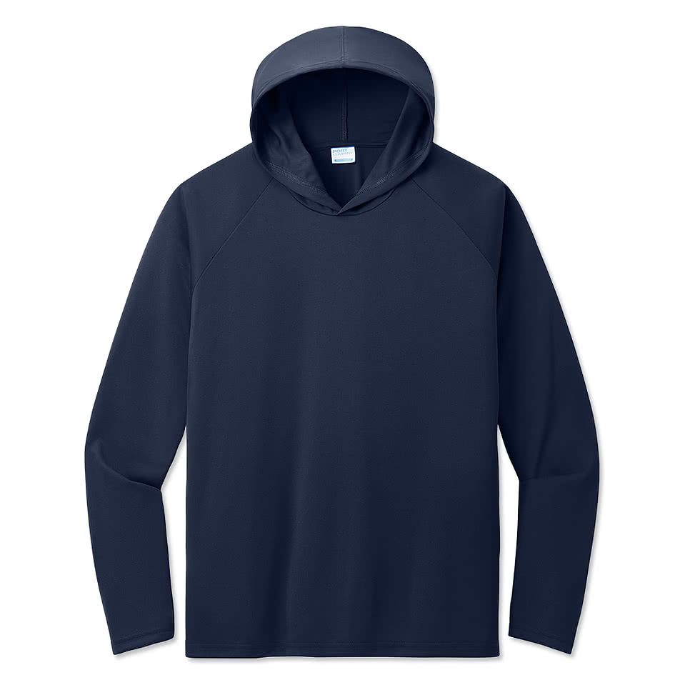 Port & Company UPF 50 Hooded Long Sleeve Performance Shirt
