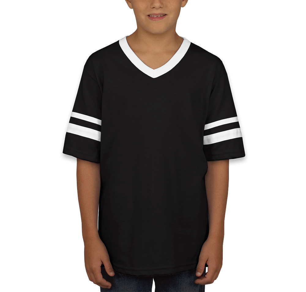 Augusta Youth Double Sleeve Stripe Jersey T-shirt-default