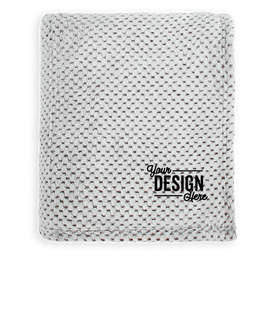 Port Authority Plush Texture Blanket - Color: Dark Chocolate Brown