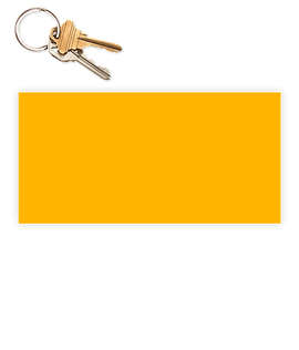 7.5 in. x 3.75 in. Rectangular Bumper Sticker - Color: Athletic Gold