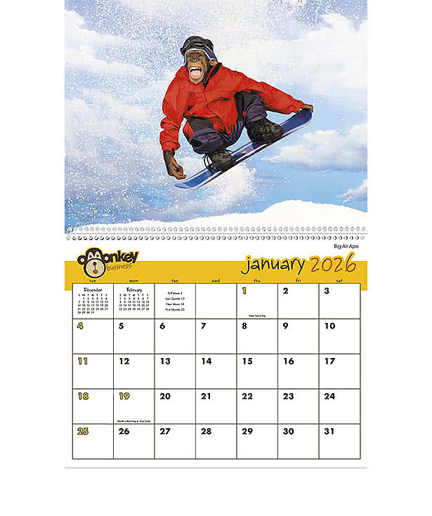 Monkey Business Calendar